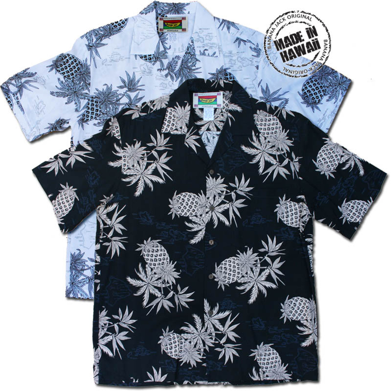 Hawaiian Pineapple - Men's 100% Rayon Hawaiian Shirt