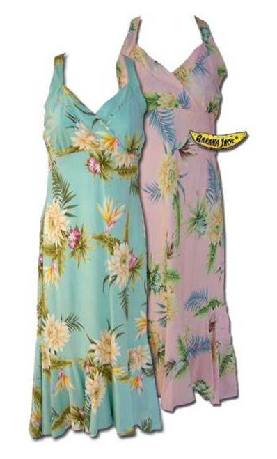 Princeville II Hawaiian Halter Dress