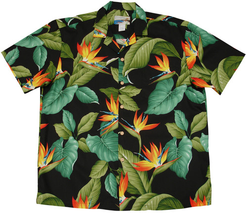 Bird of Paradise Black  - 100% Cotton