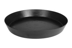 Gro Pro Heavy Duty Black Saucer w/ Tall Sides - 25 in (10/Cs)