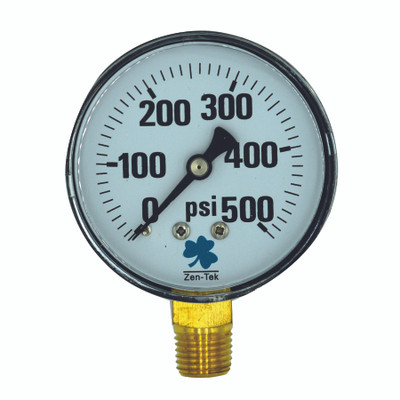 Dry Air Pressure Gauge, 500 PSI