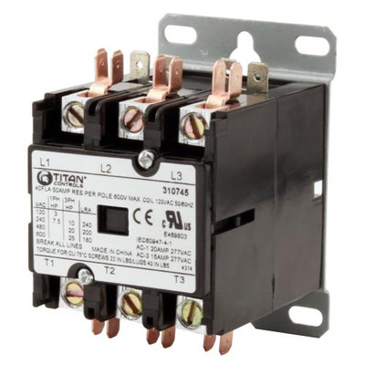 Titan Controls 3P /120 V 50 A Relay (25/Cs)