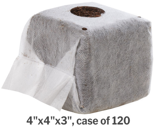 GROW!T Commercial Coco, RapidRIZE  Block 4"x4"x3"case of 120
