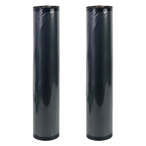 NatureVac Vacuum Seal Bags Black & Clear 15in x 19.5ft (2 Rolls/Box)