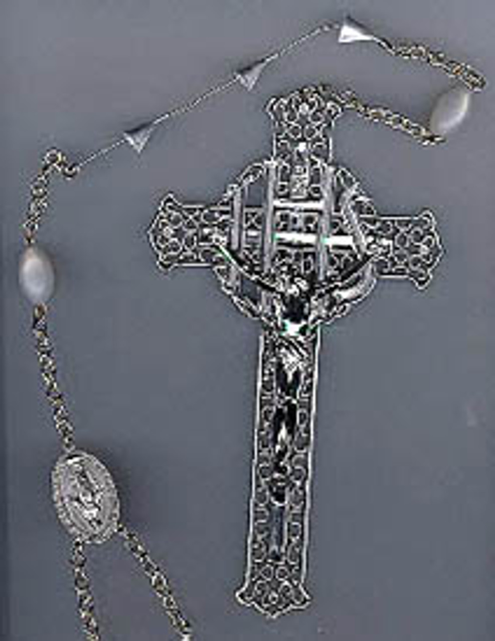 Small Rosary for Half Casket Lid - Clarence Walker Florist