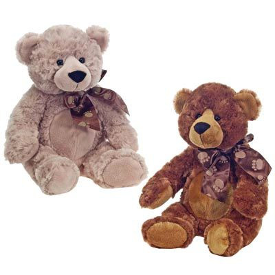 16" Cuddle Bear With Paw Print Ribbon by Fiesta