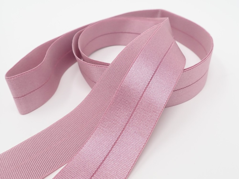 1 inch elastic fold over, #155 geranium pink elastic ribbons in 100 yards  per color - AliExpress