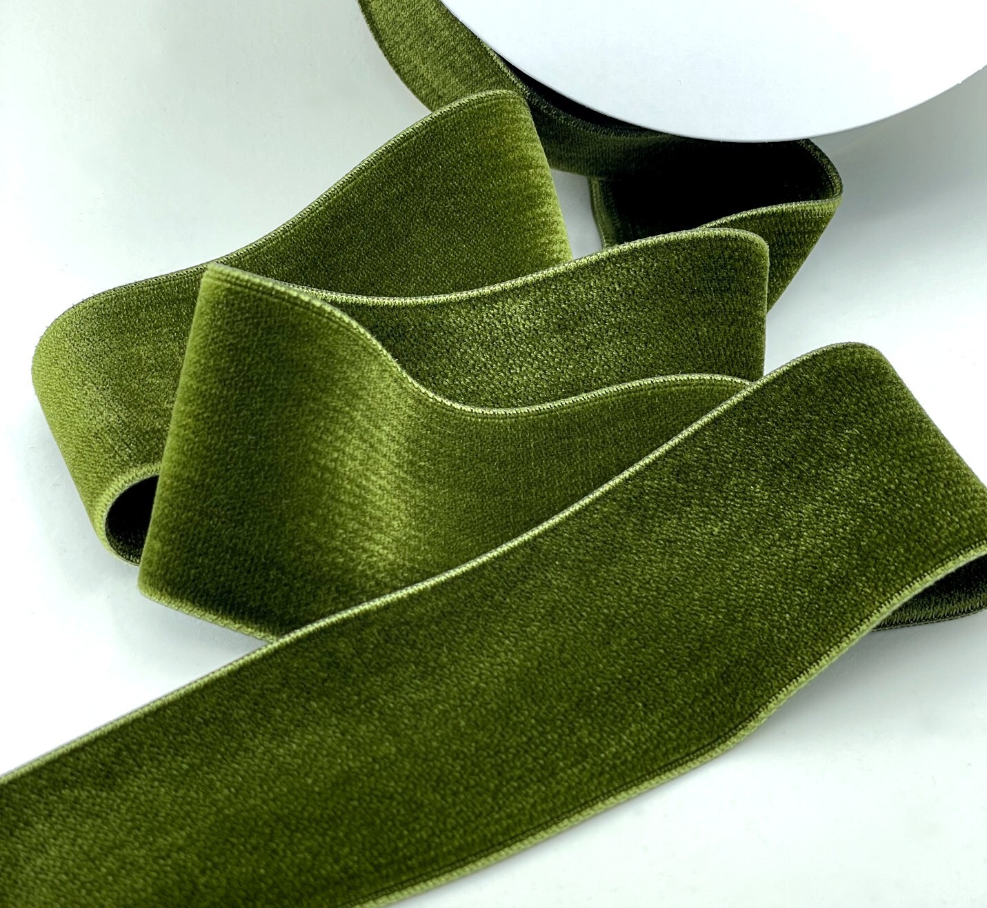 Velvet bridal ribbon with rich texture