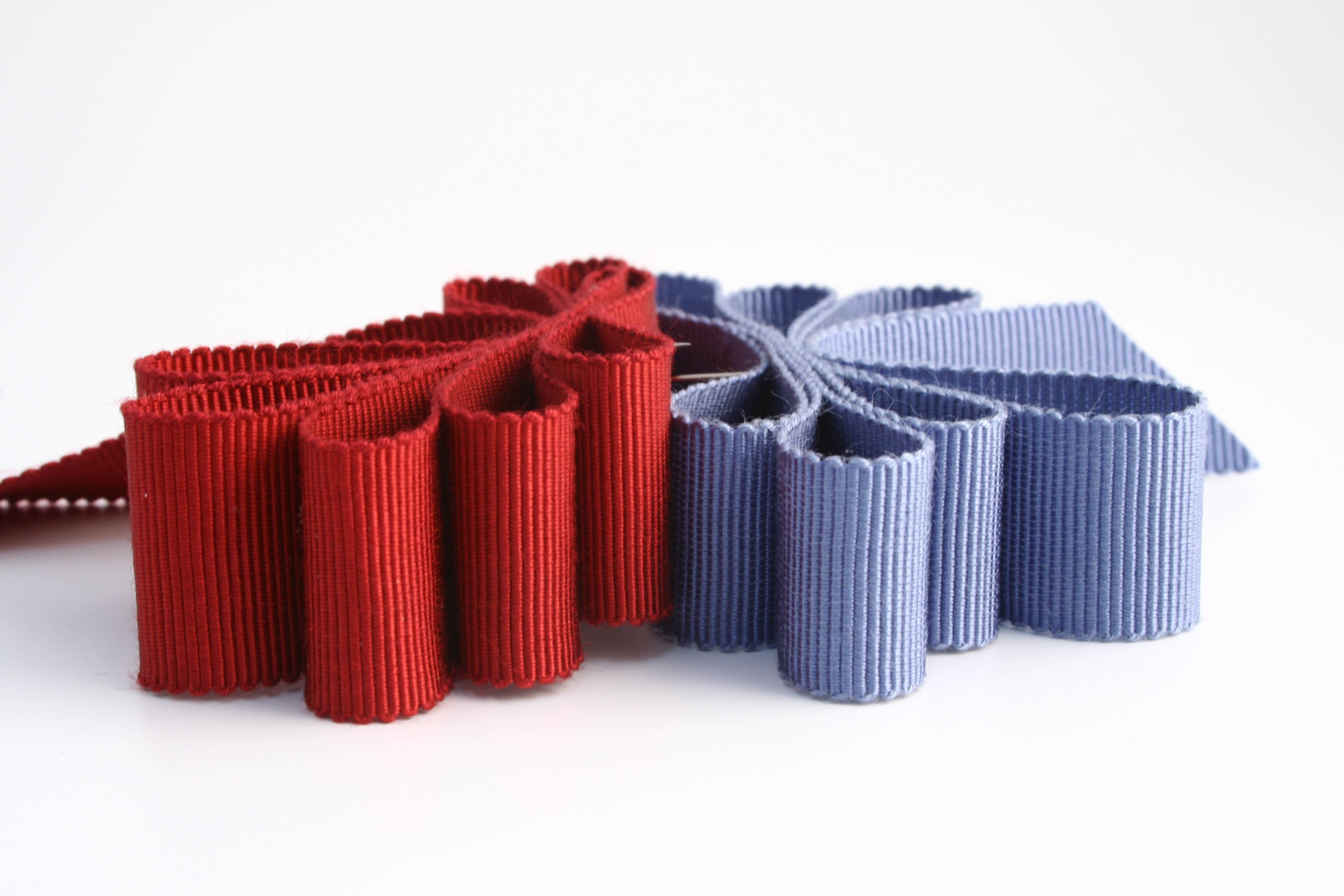 Raw‑edge silk ribbon for romantic bridal bouquets