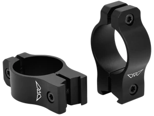 Warne V421M Rimfire Rings Vapor Matte Black Aluminum 1" Tube Medium Rimfire/Vertical Split 3/8" Dovetail 0 MOA                                                                                          
