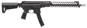 Sig Sauer RMPX16B935 MPX PCC 9mm Luger 35+1 16", Black, Slim M-Lok Handgaurd, Folding Magpul SL-K Stock, Three Chamber Comp, Timney Trigger, Ambi Controls                                              