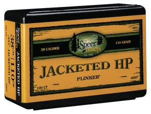 Speer Handgun 38Cal 110gr Jacketed Hollow Point 100 Per Box