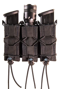 High Speed Gear 13PT13BK TACO Mag Pouch Triple Black Nylon Belt Compatible w/ Pistol                                                                                                                    