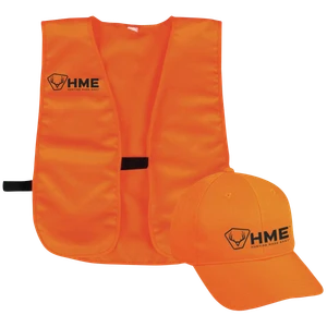 HME HMESFVHOR Safety  Vest/Cap OSFA Orange Polyester                                                                                                                                                    