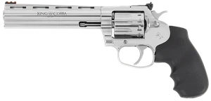 Colt Mfg KCOBRA22-SP6RFO King Cobra Target 22 LR 10rd 6" Stainless Steel Barrel, Cylinder & Frame, Black Hogue Overmolded Grips                                                                         