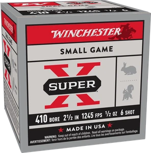 Winchester Ammo X416 Super X Heavy Game Load 410Gauge 2.50" 1/2oz 6Shot 25 Per Box/10 Case                                                                                                              
