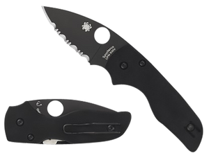 Spyderco C230GPBBK Lil' Native  2.42" Folding Plain Black DLC CPM S30V SS Blade/Black Textured G10 Handle Includes Pocket Clip                                                                          