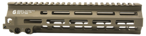 Geissele Automatics 05284S Super Modular Rail MK8 9.30" M-LOK, Desert Dirt Aluminum for AR Platform, Barrel Nut Included                                                                                