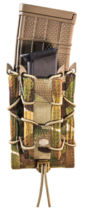 High Speed Gear 13DD10MC TACO Double Decker Mag Pouch MultiCam Nylon Belt Belts 2.25" Wide Compatible w/ Rifle Compatible w/ Pistol                                                                     