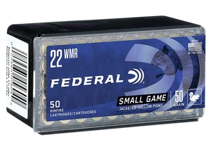 Federal Small Game & Target 22WMR 50gr Jacketed Hollow Point 50 Per Box