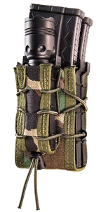 High Speed Gear 112RP0MC TACO X2RP Mag Pouch Double MultiCam Nylon MOLLE Compatible w/ Rifle Compatible w/ Pistol                                                                                       