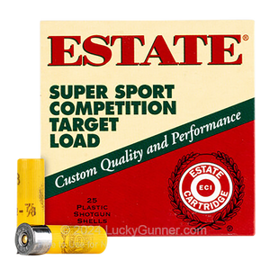 Estate Cartridge SS208 Super Sport Competition Target 20Gauge 2.75" 7/8oz 8Shot 25 Per Box/10 Case                                                                                                      