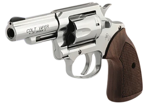 Colt Mfg VIPERSP3WRR Viper  357 Mag/38 Special 6rd 3" 1/2 Lug Stainless Steel Barrel, Stainless Steel Cylinder & Frame, American Walnut Grip, Exposed Hammer                                            