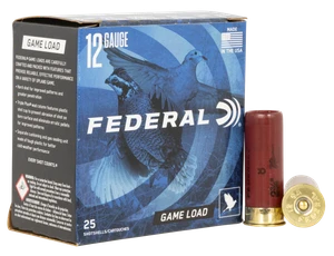 Federal H1218 Game-Shok Upland 12Gauge 2.75" 1oz 8Shot 25 Per Box/10 Case                                                                                                                               