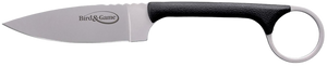 Cold Steel CS20A Bird & Game  3.50" Fixed Drop Point Plain AUS-8A SS Blade, 3.75" Black Textured Polymer Handle                                                                                         