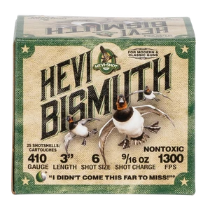 HEVI-Shot HS19006 HEVI-Bismuth  410Gauge 3" 9/16oz Bismuth 6Shot 25 Per Box/10 Case                                                                                                                     