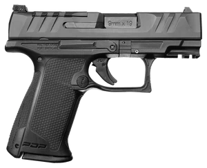 Walther Arms 2871823 PDP F-Series 9mm Luger 10+1 3.50" Black Steel Barrel, Black Optic Ready/Serrated Slide, Black Polymer Frame w/Picatinny Rail, Black Performance Duty Texture Grips, Ambidextrous   