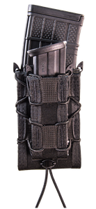 High Speed Gear 11DD00BK TACO Double Decker Mag Pouch Double Black Nylon MOLLE Compatible w/ Rifle Compatible w/ Pistol                                                                                 