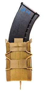 High Speed Gear 11TA00CB TACO Mag Pouch Single Coyote Brown Nylon MOLLE Compatible w/ Rifle                                                                                                             