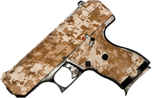 Hi-Point 916DD C9  9mm Luger 8+1, 3.50" Black Steel Barrel, Hydro-Dipped Digital Desert Camo Serrated Steel Slide, Hydro-Dipped Digital Desert Camo Polymer Frame & Grip                                