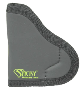 Sticky Holsters SM2 SM-2  IWB Size 2 Black/Green Latex Free Rubber Fits Ruger LCP/.380 Semi-Auto/Taurus P238 Fits Up To 2.50" Barrel Ambidextrous                                                       
