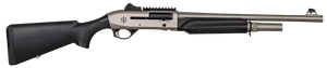 MAC 21000158 2 Tactical Marine 12 Gauge Semi-Auto 3" 5+1 18.50" Electroless Marine Nickel Steel Barrel & Picatinny Rail Steel Receiver, Black Fixed Synthetic Stock                                     