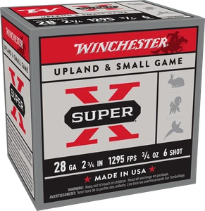 Winchester Ammo X286 Super X Heavy Game Load High Brass 28Gauge 2.75" 3/4oz 6Shot 25 Per Box/10 Case                                                                                                    