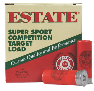 Estate Cartridge SS12H8 Super Sport Competition Target 12Gauge 2.75" 1 1/8oz 8Shot 25 Per Box/10 Case                                                                                                   