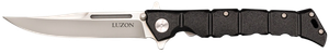 Cold Steel CS20NQL Luzon  Medium 4" Folding Clip Point Plain 8Cr13MoV SS Blade/Black GFN Handle Features Safety Switch Includes Pocket Clip                                                             