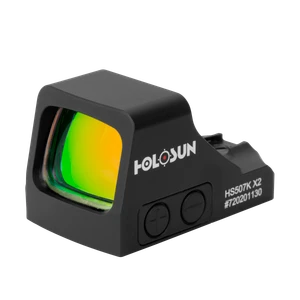 Holosun HS507KX2 507  Black Anodized 1 x 0.58" x 0.77" 2 MOA red Dot/32 MOA Circle Multi Reticle                                                                                                        