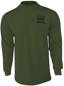 Glock AP96067 Born In Austria  Military Green Pre-Shrunk Cotton Long Sleeve Large                                                                                                                       