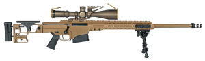 Barrett 19246 MK22 Mod 0 300 Norma Mag 10+1 26" Fluted Barrel, Coyote Cerakote Side Folding Stock w/Adjustable Comb, Barrett M-Lok Rail System, Black Polymer Grip, Nightforce ATACR 7-35x56mm          