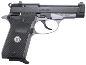 Girsan 390827 MC14G84  380 ACP 13+1 3.80" Black Steel Barrel, Black Serrated Steel Slide, Stainless Aluminum Frame w/Beavertail, Black Polymer Grip                                                     