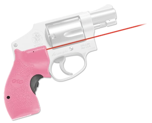 Crimson Trace 01-3480-1 LG-105 Pink Lasergrips  Red Laser Smith & Wesson J-Frame Round Butt                                                                                                             