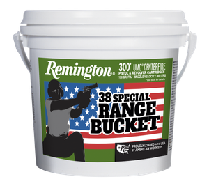 Remington Ammunition 23669 UMC Range Bucket 38Special 130gr Full Metal Jacket 300 Per Box/4 Case                                                                                                        
