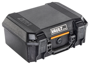 Pelican VCV200 Vault Case Medium Black Polymer Holds 2 Handguns                                                                                                                                         
