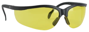 Walker's GWPYLSG Sport Glasses  Adult Yellow Lens Polycarbonate Black Frame                                                                                                                             