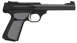 Browning 051498490 Buck Mark Camper 22 LR 10+1 5.50" Tapered Bull Barrel, Matte Black Serrated Steel Slide & Aluminum Frame, Gray Ultragrip FX Grip                                                     