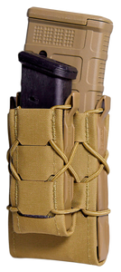 High Speed Gear 24DD00CB TACO Gen 2 Double Decker Coyote Brown Nylon Laminate MOLLE Mount Pistol/Rifle                                                                                                  