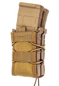 High Speed Gear 132R10CB TACO X2R Mag Pouch Coyote Brown Nylon MOLLE Mount                                                                                                                              